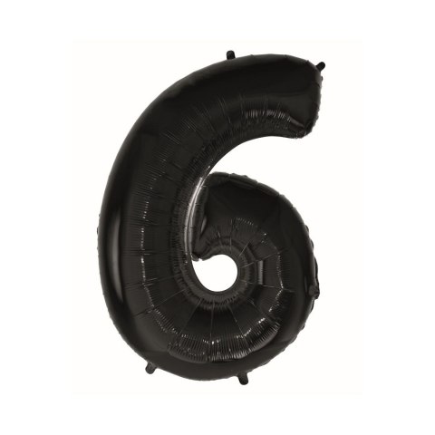 Balon foliowy Godan cyfra 6 CZARNA 45cal (FG-C85CZ0) Balon foliowy Godan cyfra 6 CZARNA 45cal (FG-C85CZ0)