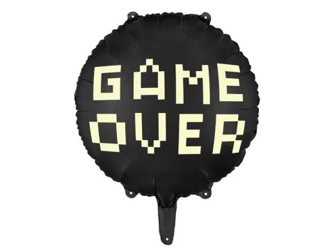 Balon foliowy Partydeco Game over, 45 cm, czarny 18cal (FB226) Balon foliowy Partydeco Game over, 45 cm, czarny 18cal (FB226)