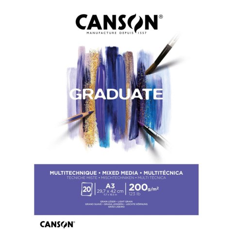 Blok rysunkowy Canson Mix Media Graduate (C400110378) Blok rysunkowy Canson Mix Media Graduate (C400110378)