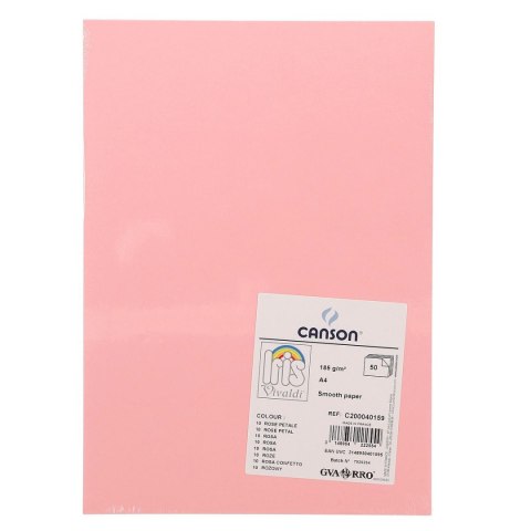 Brystol Canson A4 różowy 185g 50k Brystol Canson A4 różowy 185g 50k