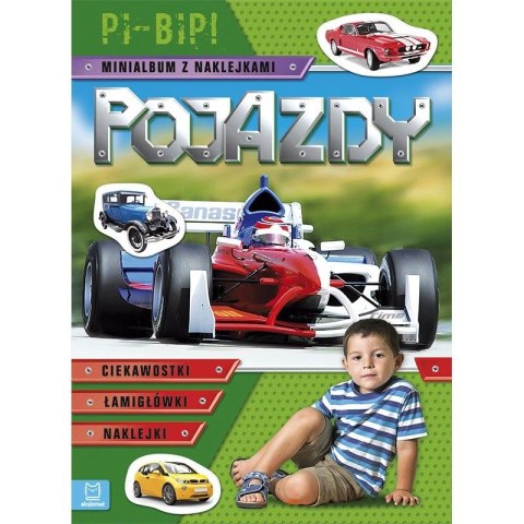 Książeczka edukacyjna Aksjomat Pojazdy. Pi-bip! Minialbum z naklejkami (zielone) Książeczka edukacyjna Aksjomat Pojazdy. Pi-bip! Minialbum z naklejkami (zielone)