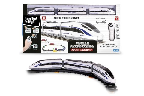Lokomotywa Artyk Toys for boys pociąg ekspresowy na pilota 49 elementów (130908) Lokomotywa Artyk Toys for boys pociąg ekspresowy na pilota 49 elementów (130908)