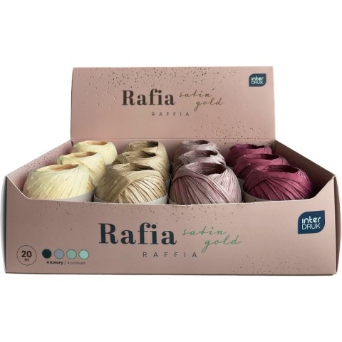 Rafia Interdruk satin gold na szpulce 5902277345547 mix 20m (20 m) Rafia Interdruk satin gold na szpulce 5902277345547 mix 20m (20 m)