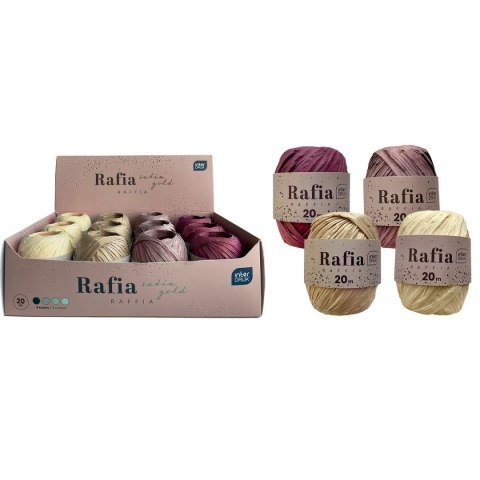 Rafia Interdruk satin gold na szpulce 5902277345547 mix 20m (20 m) Rafia Interdruk satin gold na szpulce 5902277345547 mix 20m (20 m)