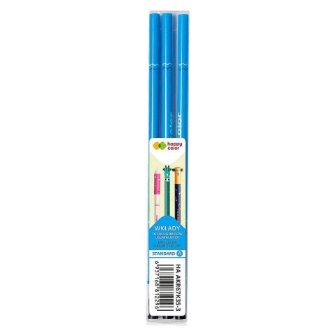 Wkład do długopisu Happy Color usuwalny, niebieski 0,5mm (HA AKR67K35-3) Wkład do długopisu Happy Color usuwalny, niebieski 0,5mm (HA AKR67K35-3)