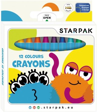Kredki świecowe Starpak Monsters (512005)