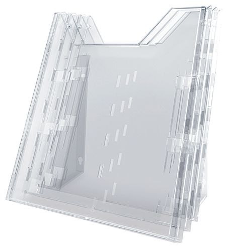 Pojemnik na dokumenty pionowy Durable Combiboxx A4 bezbarwny plastik Pojemnik na dokumenty pionowy Durable Combiboxx A4 bezbarwny plastik