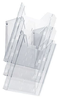 Pojemnik na dokumenty pionowy Durable Combiboxx A4 bezbarwny plastik Pojemnik na dokumenty pionowy Durable Combiboxx A4 bezbarwny plastik