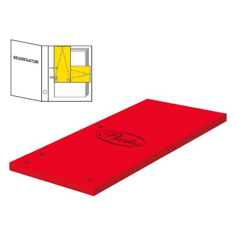 Przekładka czysta Protos 1/3 A4 czerwona 160g 50k Przekładka czysta Protos 1/3 A4 czerwona 160g 50k
