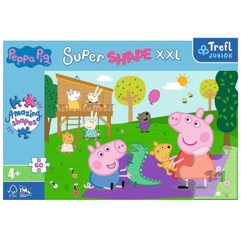 Puzzle Trefl Peppa Pig XXL Zabawy z braciszkiem 60 el. (50011) Puzzle Trefl Peppa Pig XXL Zabawy z braciszkiem 60 el. (50011)