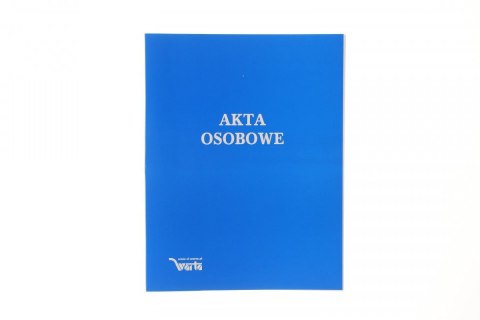 Teczka do akt osobowych Warta zadrukowana ABCDE A4 niebieski karton (021824-339-045) Teczka do akt osobowych Warta zadrukowana ABCDE A4 niebieski karton (021824-339-045)