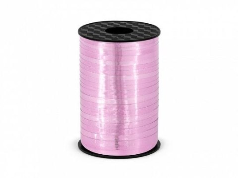 Wstążka Partydeco plastikowa 5x225 [mm x m] różowy (PRM5-081)