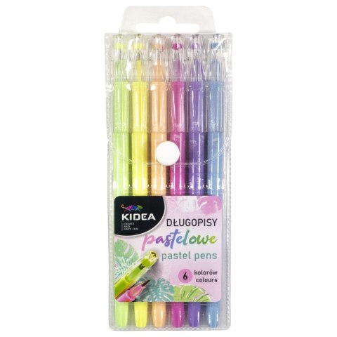 Długopis Kidea Pastelowe 6 kolorów (DPK6KA) Długopis Kidea Pastelowe 6 kolorów (DPK6KA)