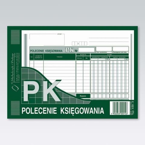 Druk offsetowy Michalczyk i Prokop Polecenie księgowania A5 A5 80k. (439-3) Druk offsetowy Michalczyk i Prokop Polecenie księgowania A5 A5 80k. (439-3)