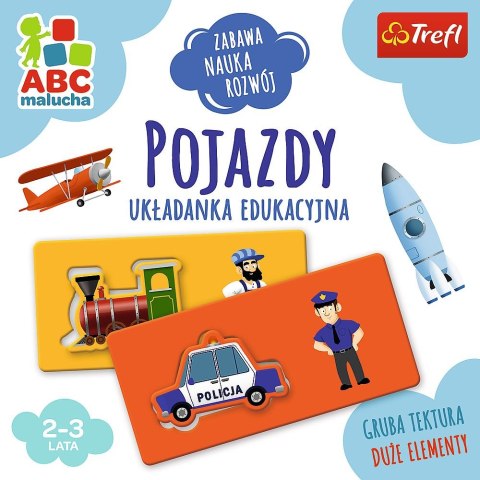 Gra edukacyjna Trefl Pojazdy z Serii ABC Malucha Pojazdy (01942) Gra edukacyjna Trefl Pojazdy z Serii ABC Malucha Pojazdy (01942)