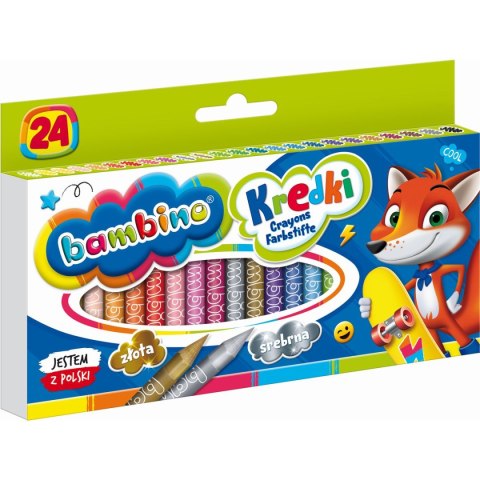 Kredki glinkowe St.Majewski Bambino 24 kol. Kredki glinkowe St.Majewski Bambino 24 kol.