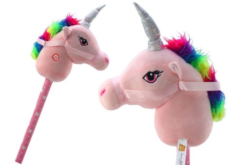 Pluszak interaktywny Lean Głowa Jednorożca Na Kiju Hobby Horse Jednorożec Różowy Dźwięki (19540) Pluszak interaktywny Lean Głowa Jednorożca Na Kiju Hobby Horse Jednorożec Różowy Dźwięki (19540)