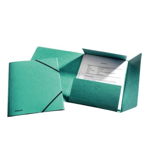 Teczka kartonowa na gumkę A4 zielony Esselte (26596) Teczka kartonowa na gumkę A4 zielony Esselte (26596)