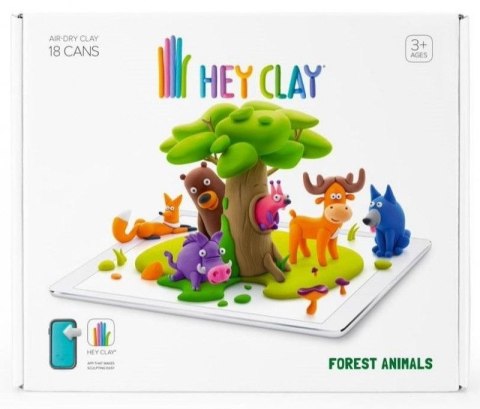 Masa plastyczna dla dzieci Tm Toys Hey Clay Zwierzęta Leśne, 18 kolorów mix (HCL18011CEE) Masa plastyczna dla dzieci Tm Toys Hey Clay Zwierzęta Leśne, 18 kolorów mix (HCL18011CEE)