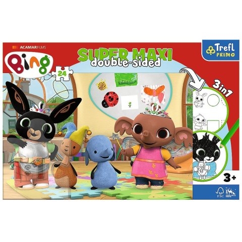 Puzzle Trefl Bing Super maxi Bing z przyjaciółmi 24 el. (41003) Puzzle Trefl Bing Super maxi Bing z przyjaciółmi 24 el. (41003)
