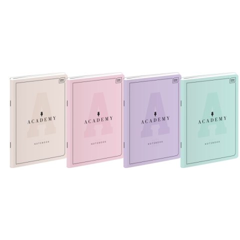 Zeszyt Interdruk ACADEMY Pastel A5 60k. 90g krata (5902277299208) Zeszyt Interdruk ACADEMY Pastel A5 60k. 90g krata (5902277299208)