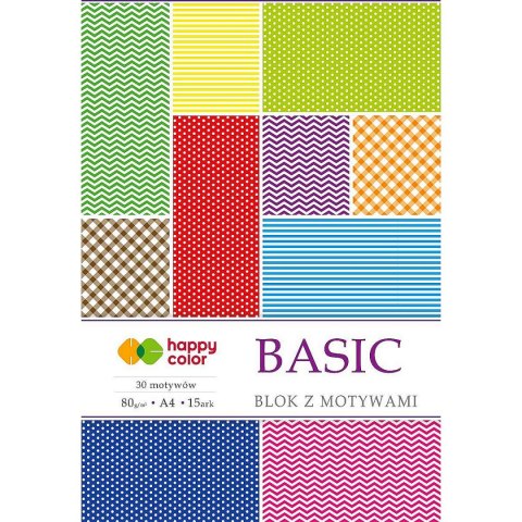 Zeszyt papierów kolorowych Happy Color A4 80g 15k (HA 3808 2030-A) Zeszyt papierów kolorowych Happy Color A4 80g 15k (HA 3808 2030-A)