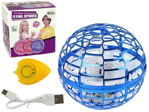 Dysk latający Lean Latająca Wirująca Kula Niebieska Flynova LED 10 cm (14746) Dysk latający Lean Latająca Wirująca Kula Niebieska Flynova LED 10 cm (14746)