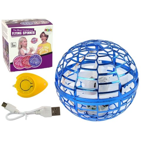 Dysk latający Lean Latająca Wirująca Kula Niebieska Flynova LED 10 cm (14746) Dysk latający Lean Latająca Wirująca Kula Niebieska Flynova LED 10 cm (14746)