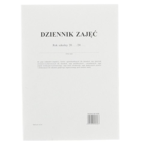 Dziennik Beta Druk zajęć A4 (M-I/6) Dziennik Beta Druk zajęć A4 (M-I/6)