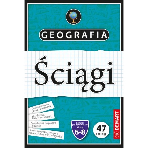 Książeczka edukacyjna Demart ściąga geografia Książeczka edukacyjna Demart ściąga geografia