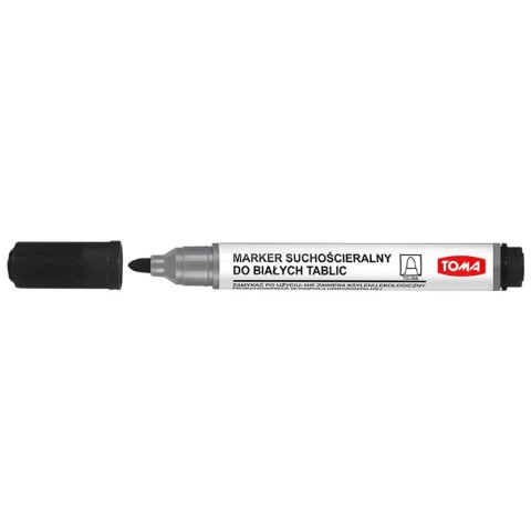 Marker suchościeralny Toma czarny okragły, czarny 2,0mm okrągła końcówka (TO-266 3 2) Marker suchościeralny Toma czarny okragły, czarny 2,0mm okrągła końcówka (TO-266 3 2)
