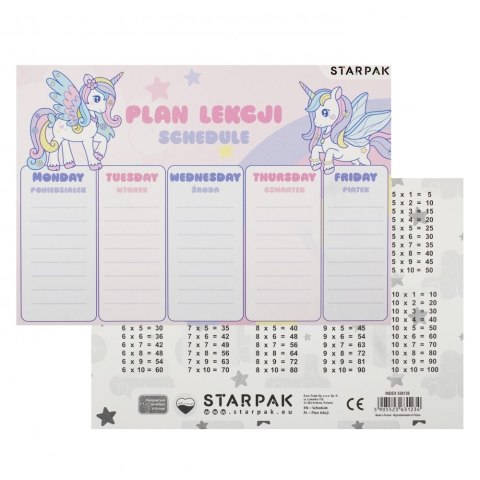 Plan lekcji Starpak unicorn (536139) Plan lekcji Starpak unicorn (536139)