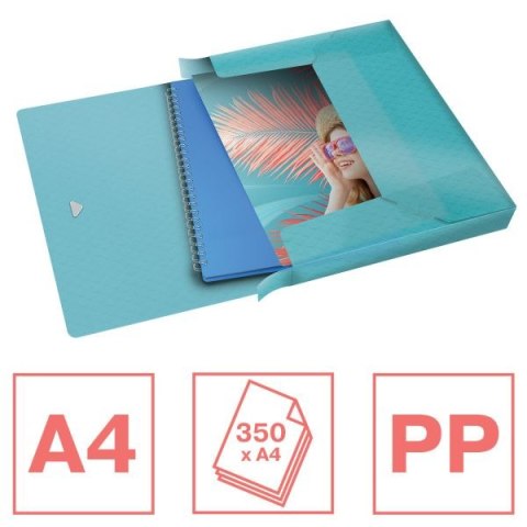 Teczka plastikowa na gumkę Colour Breeze poszerzana A4 morski Esselte (626264) Teczka plastikowa na gumkę Colour Breeze poszerzana A4 morski Esselte (626264)