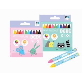Kredki świecowe Interdruk BB KIDS pastel 10 kol. (IKRŚW10BBKP)