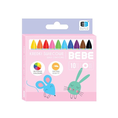 Kredki świecowe Interdruk BB KIDS pastel 10 kol. (IKRŚW10BBKP) Kredki świecowe Interdruk BB KIDS pastel 10 kol. (IKRŚW10BBKP)