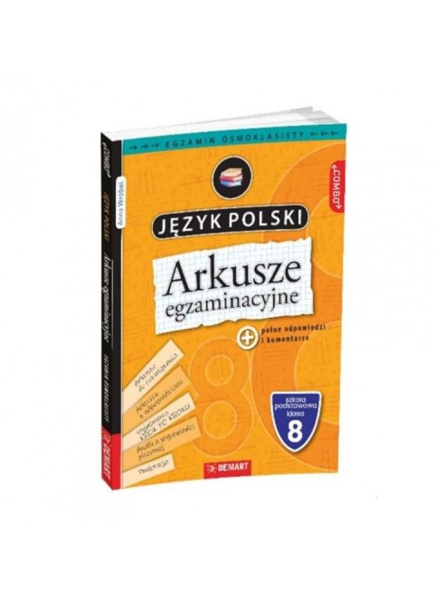 Książeczka edukacyjna Demart TESTY - Ósmoklasisty - Polski Książeczka edukacyjna Demart TESTY - Ósmoklasisty - Polski