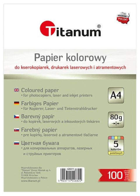 Papier ksero Flamingo pastelowy A4 mix 100k. 80g Papier ksero Flamingo pastelowy A4 mix 100k. 80g