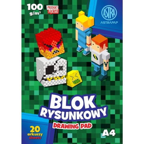Blok rysunkowy Astrapap PIXEL A4 biały 20k (106022015) Blok rysunkowy Astrapap PIXEL A4 biały 20k (106022015)