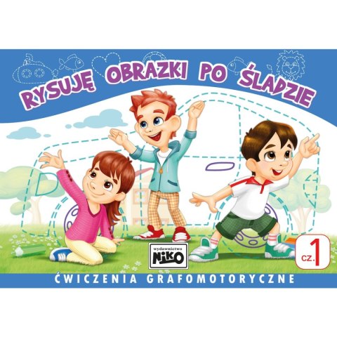 Książeczka edukacyjna Niko Rysuję obrazki po śladzie. Ćwiczenia grafomotoryczne cz. 1 Książeczka edukacyjna Niko Rysuję obrazki po śladzie. Ćwiczenia grafomotoryczne cz. 1
