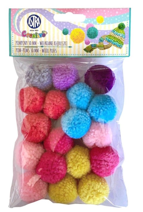 Pompony Creatinio wełniane kłębuszki mix (335121013) Pompony Creatinio wełniane kłębuszki mix (335121013)