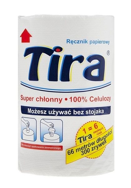 Ręcznik rolka Tira Jumbo Role 300 kolor: biały Ręcznik rolka Tira Jumbo Role 300 kolor: biały