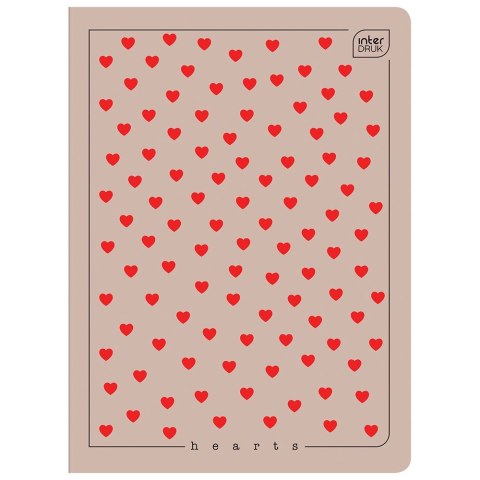 Zeszyt Interdruk UV HEARTS A5 60# A5 60k. 70g krata (5902277326775) Zeszyt Interdruk UV HEARTS A5 60# A5 60k. 70g krata (5902277326775)