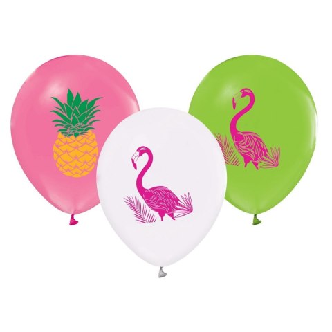 Balon foliowy Godan Flaminfi i ananasy 12/5 szt 12cal (130GZ-FLA5) Balon foliowy Godan Flaminfi i ananasy 12/5 szt 12cal (130GZ-FLA5)