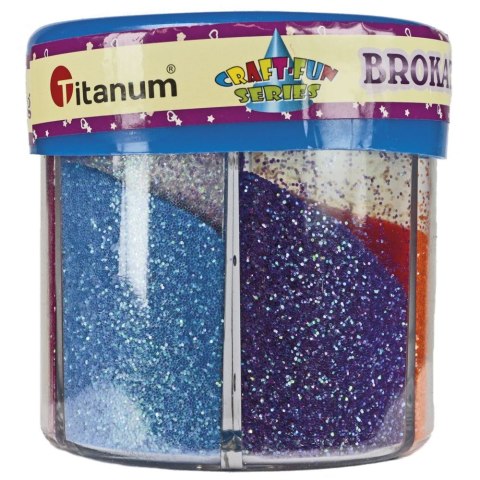 Brokat Titanum Craft-Fun Series 6 kolorów x 10g w pojemniku Brokat Titanum Craft-Fun Series 6 kolorów x 10g w pojemniku