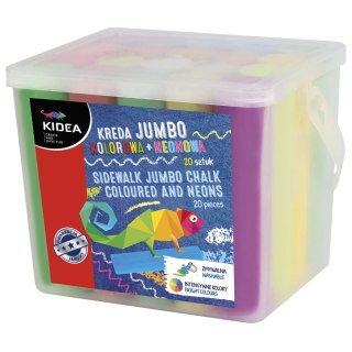 Kreda chodnikowa Derform jumbo kolorowa neonowa (KRJKN20KA)