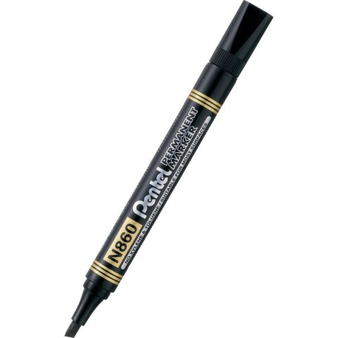 Marker permanentny Pentel, czarny 1,2-4,5mm ścięta końcówka (N860) Marker permanentny Pentel, czarny 1,2-4,5mm ścięta końcówka (N860)