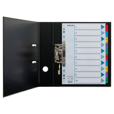 Przekładka numeryczna Esselte Mylar kartonowe A4 mix kolorów 160g 10k 1-10 (100161) Przekładka numeryczna Esselte Mylar kartonowe A4 mix kolorów 160g 10k 1-10 (100161)