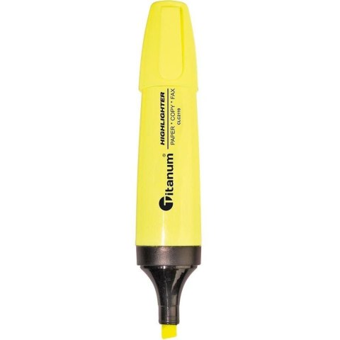 Zakreślacz CLC2119 Titanum ścięta końcówka 1-5 mm żółty Zakreślacz CLC2119 Titanum ścięta końcówka 1-5 mm żółty