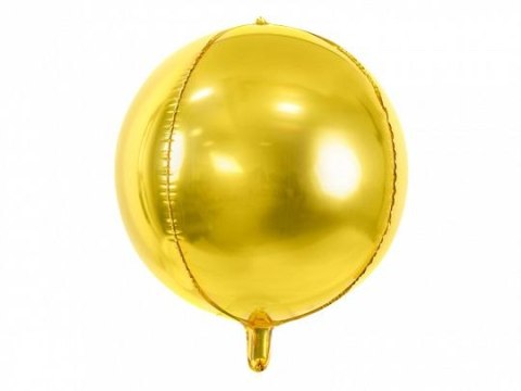 Balon foliowy Partydeco Kula, 40cm, złota 16cal (FB13M-019) Balon foliowy Partydeco Kula, 40cm, złota 16cal (FB13M-019)