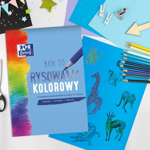 Blok rysunkowy Oxford A4 mix 100g 10k (400166069) Blok rysunkowy Oxford A4 mix 100g 10k (400166069)